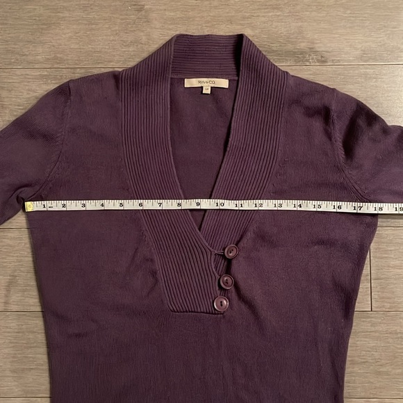 RW&CO. Mauve Button Sweater - Picture 8 of 8